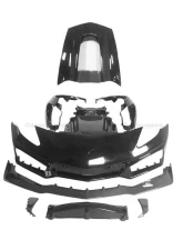 Carbonado PCF ZR1-Style Front Conversion Body Kit Chevrolet Corvette 2013-2019                                     - PCF8993ZR1-FB FULL KIT - Image 20