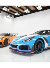 Carbonado PCF ZR1-Style Front Conversion Body Kit Chevrolet Corvette 2013-2019                                     - PCF8993ZR1-FB FULL KIT - Image 20
