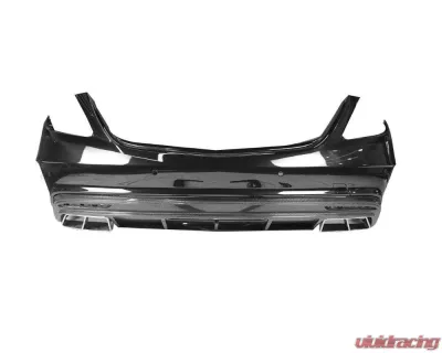 Carbonado FGPCF MSY Style Rear Bumper w/ Tips Mercedes-Benz S63 AMG 2017-2020 - FGPCFOD-W222MSY-RB
