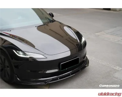 Carbonado Carbon Fiber Look Fast Style Body Kit for Tesla Model 3 2023-2025 - PPCF-BF-TESLA3-FT-SET