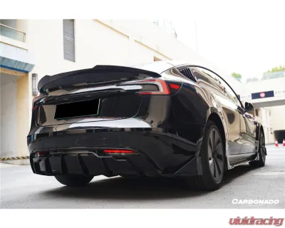 Carbonado Carbon Fiber Look Fast Style Body Kit for Tesla Model 3 2023-2025 - PPCF-BF-TESLA3-FT-SET
