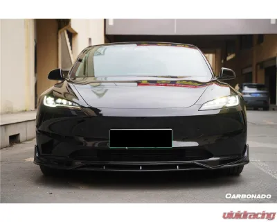 Carbonado Carbon Fiber Look Fast Style Body Kit for Tesla Model 3 2023-2025 - PPCF-BF-TESLA3-FT-SET