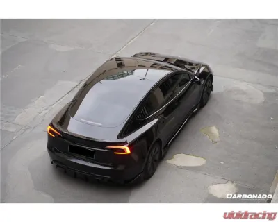 Carbonado Carbon Fiber Look Fast Style Body Kit for Tesla Model 3 2023-2025 - PPCF-BF-TESLA3-FT-SET