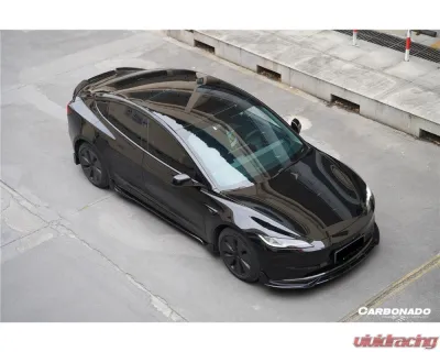 Carbonado Carbon Fiber Look Fast Style Body Kit for Tesla Model 3 2023-2025 - PPCF-BF-TESLA3-FT-SET