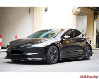 Carbonado Carbon Fiber Look Fast Style Body Kit for Tesla Model 3 2023-2025 - PPCF-BF-TESLA3-FT-SET