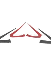 Carbonado Carbon Fiber Look Fast Style Body Kit for Tesla Model 3 2023-2025                                     - PPCF-BF-TESLA3-FT-SET - Image 7