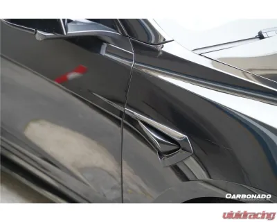 Carbonado Carbon Fiber Look Fast Style Body Kit for Tesla Model 3 2023-2025 - PPCF-BF-TESLA3-FT-SET