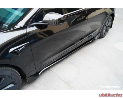 Carbonado Carbon Fiber Look Fast Style Body Kit for Tesla Model 3 2023-2025 - PPCF-BF-TESLA3-FT-SET