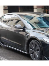 Carbonado Carbon Fiber Body Kit for Tesla Model 3 2023-2025, PPCF Turbo Style                                     - PPCF-BF-TESLA3-TO-SET - Image 13