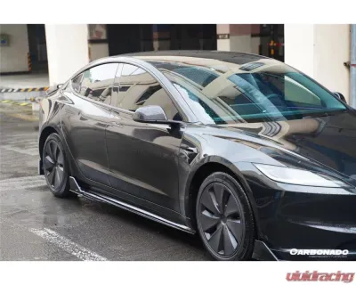 Carbonado Carbon Fiber Body Kit for Tesla Model 3 2023-2025, PPCF Turbo Style - PPCF-BF-TESLA3-TO-SET