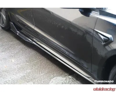 Carbonado Carbon Fiber Body Kit for Tesla Model 3 2023-2025, PPCF Turbo Style - PPCF-BF-TESLA3-TO-SET