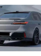 Carbonado Carbonado ABSCF Black Knight Style Full Body Kit for 2023-2025 BMW 7 Series G70 M760                                     - PPCFG70-BF-BK-FLK - Image 3