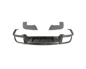 Carbonado PP+DryCF KT Style Rear Diffuser Porsche Cayenne 2018-2025