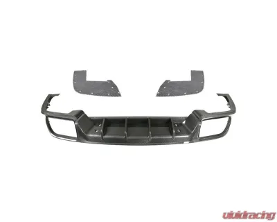 Carbonado PP+DryCF KT Style Rear Diffuser Porsche Cayenne 2018-2025 - PPDRYCF9Y0-KG-KT-RD