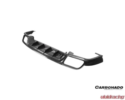 Carbonado PP+DryCF KT Style Rear Diffuser Porsche Cayenne 2018-2025 - PPDRYCF9Y0-KG-KT-RD