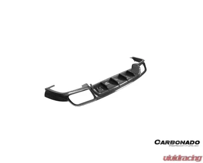 Carbonado PP+DryCF KT Style Rear Diffuser Porsche Cayenne 2018-2025 - PPDRYCF9Y0-KG-KT-RD