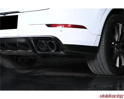 Carbonado PP+DryCF KT Style Rear Diffuser Porsche Cayenne 2018-2025 - PPDRYCF9Y0-KG-KT-RD