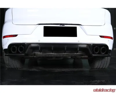Carbonado PP+DryCF KT Style Rear Diffuser Porsche Cayenne 2018-2025 - PPDRYCF9Y0-KG-KT-RD