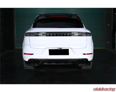 Carbonado PP+DryCF KT Style Rear Diffuser Porsche Cayenne 2018-2025 - PPDRYCF9Y0-KG-KT-RD