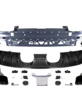 Carbonado PP+DryFGCF GT Style Rear Bumper w/ Exhaust Adapter Pipe Porsche Cayenne 2018-2023                                     - PPDRYFGCF9YA-KG-23TurboGT-RB - Image 12