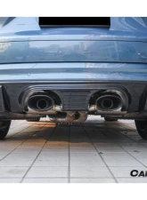Carbonado PP+DryFGCF GT Style Rear Bumper w/ Exhaust Adapter Pipe Porsche Cayenne 2018-2023                                     - PPDRYFGCF9YA-KG-23TurboGT-RB - Image 4