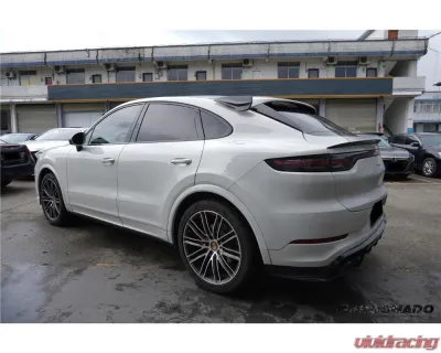 Porsche Cayenne 2018-2025 Carbonado KT Style Carbon Fiber Roof Spoiler 9Y0 Coupe - PPDRYCFCayenne9Y0Coupe-KG-KT-RS