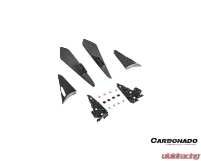 Porsche Cayenne 2018-2025 Turbo Style Carbon Fiber Roof Spoiler 9Y0 Coupe - PPDRYCFCayenne9Y0Coupe-KG-Turbo-RS