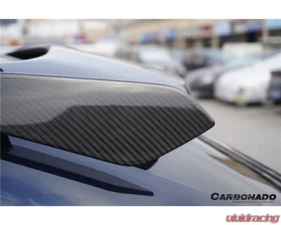 Porsche Cayenne 2018-2025 Turbo Style Carbon Fiber Roof Spoiler 9Y0 Coupe - PPDRYCFCayenne9Y0Coupe-KG-Turbo-RS