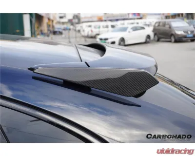 Porsche Cayenne 2018-2025 Turbo Style Carbon Fiber Roof Spoiler 9Y0 Coupe - PPDRYCFCayenne9Y0Coupe-KG-Turbo-RS