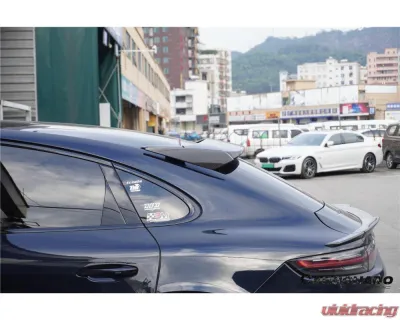 Porsche Cayenne 2018-2025 Turbo Style Carbon Fiber Roof Spoiler 9Y0 Coupe - PPDRYCFCayenne9Y0Coupe-KG-Turbo-RS