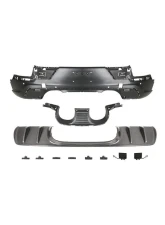 Carbonado PP+DryFGCF GT Style Rear Bumper w/ Exhaust Adapter Pipe Porsche Cayenne 2018-2025                                     - PPDRYFGCFCayenne9Y0Coupe-KG-TurboGT-RB - Image 10