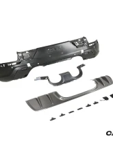 Carbonado PP+DryFGCF GT Style Rear Bumper w/ Exhaust Adapter Pipe Porsche Cayenne 2018-2025                                     - PPDRYFGCFCayenne9Y0Coupe-KG-TurboGT-RB - Image 3