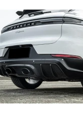 Carbonado PP+DryFGCF GT Style Rear Bumper w/ Exhaust Adapter Pipe Porsche Cayenne 2018-2025                                     - PPDRYFGCFCayenne9Y0Coupe-KG-TurboGT-RB - Image 7