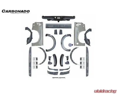 Carbonado PP Raptor Style Full Wide Body Kit Ford F150 2021-2023 - PPFD-BF-F150LR-FWBK