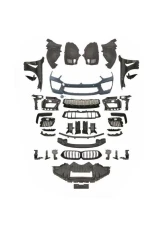 Carbonado Full Body Kit PP M8 Style for 2018-2022 BMW 8 Series G14 G15 Coupe & Convertible                                     - PPG14-BF-M8-FBK - Image 9