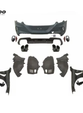 Carbonado Full Body Kit for 2018-2022 BMW 8 Series G16 M8 Style PP Material                                     - PPG16-BF-M8-FBK - Image 3