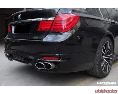 Carbonado FRP WD Style Rear Bumper with Tips for BMW 7 Series 2009-2015 F01 F02 - RB01F122