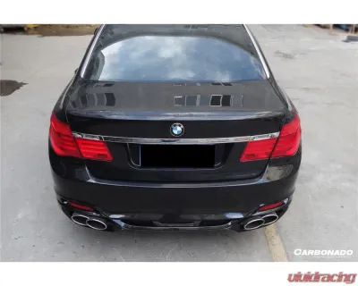 Carbonado FRP WD Style Rear Bumper with Tips for BMW 7 Series 2009-2015 F01 F02 - RB01F122