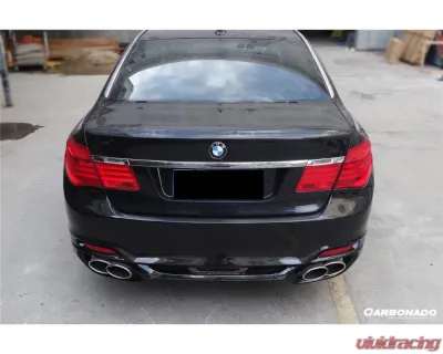 Carbonado FRP WD Style Rear Bumper with Tips for BMW 7 Series 2009-2015 F01 F02 - RB01F122