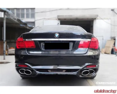 Carbonado FRP WD Style Rear Bumper with Tips for BMW 7 Series 2009-2015 F01 F02 - RB01F122