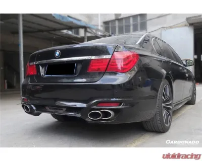 Carbonado FRP WD Style Rear Bumper with Tips for BMW 7 Series 2009-2015 F01 F02 - RB01F122