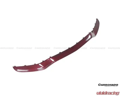 Mercedes-Benz Carbonado CFRP Red Front Bumper Accessory Set 2015-2021 C-Class W205 (4pcs) - REDCF8502OEM.FL SET