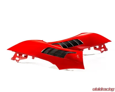 Carbonado DryPCF(Red) NTC Style Fender Ferrari SF90 Stradale 2020-2025 - REDDRYPCFSF90-MAN-NTC-FD