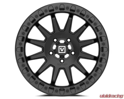 Valor Offroad V09 Beadlock 15x7 5x4.5 +40mm UTV Satin Black - V09-1570P4005SB