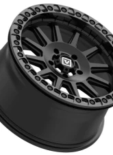 Valor Offroad V09 Beadlock 15x7 5x4.5 +40mm UTV Satin Black                                     - V09-1570P4005SB - Image 2