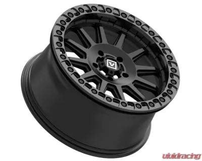 Valor Offroad V09 Beadlock 15x7 5x4.5 +40mm UTV Satin Black - V09-1570P4005SB