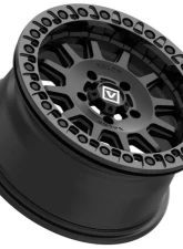 Valor Offroad V09 Beadlock 15x7 5x4.5 +40mm UTV Satin Black                                     - V09-1570P4005SB - Image 3