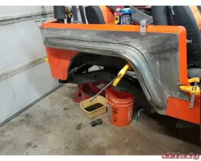 Wizard Works Offroad Comp Cut Rear Armor Bare Steel Jeep CJ7 1976-1987 - WW1045-comp