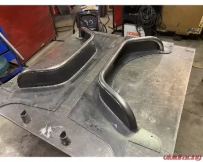 Wizard Works Offroad CJ7 Rear Armor w/Tube Flares Bare Steel Jeep CJ7 1976-1987 - WW1045