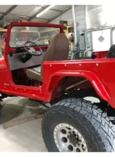 Wizard Works Offroad CJ7 Rear Armor w/Tube Flares Bare Steel Jeep CJ7 1976-1987                                     - WW1045 - Image 10